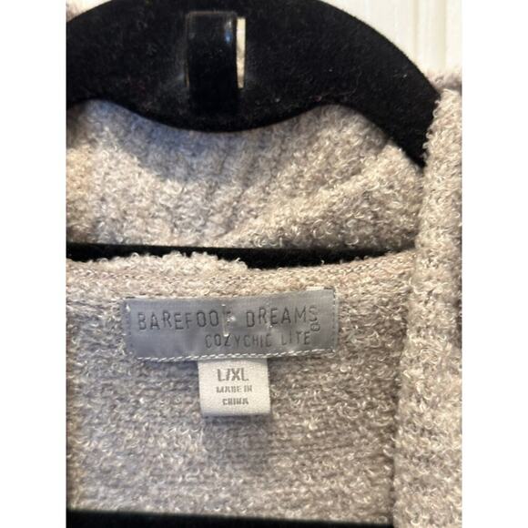 Barefoot Dreams Women's Gray CozyChic Lite Circle Cardigan Sweater Size Large - Picture 3 of 7
